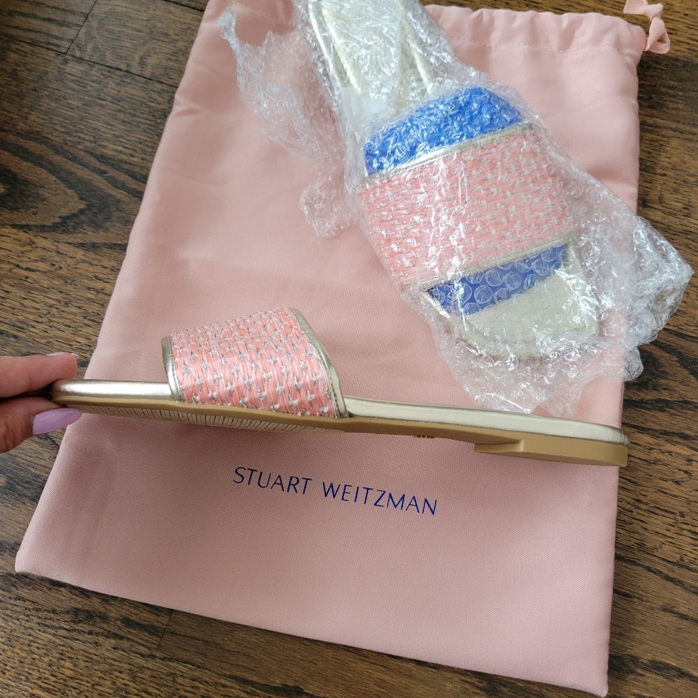 Stuart Weitzman Summer Raffia Slide Sandal ✨️ - Picture 6 of 6